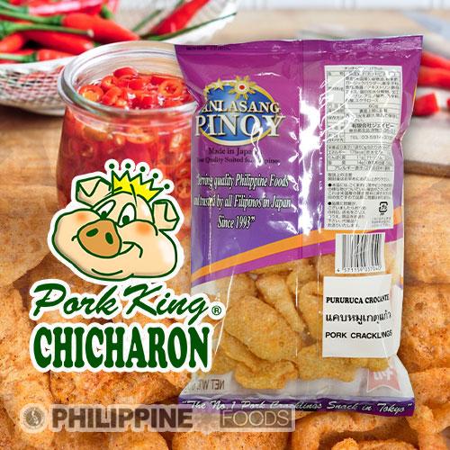 ポークキング チチャロン ホット&ビネガー 60g 豚皮チップス【PORK KING】【国内製造】 - 画像 (2)