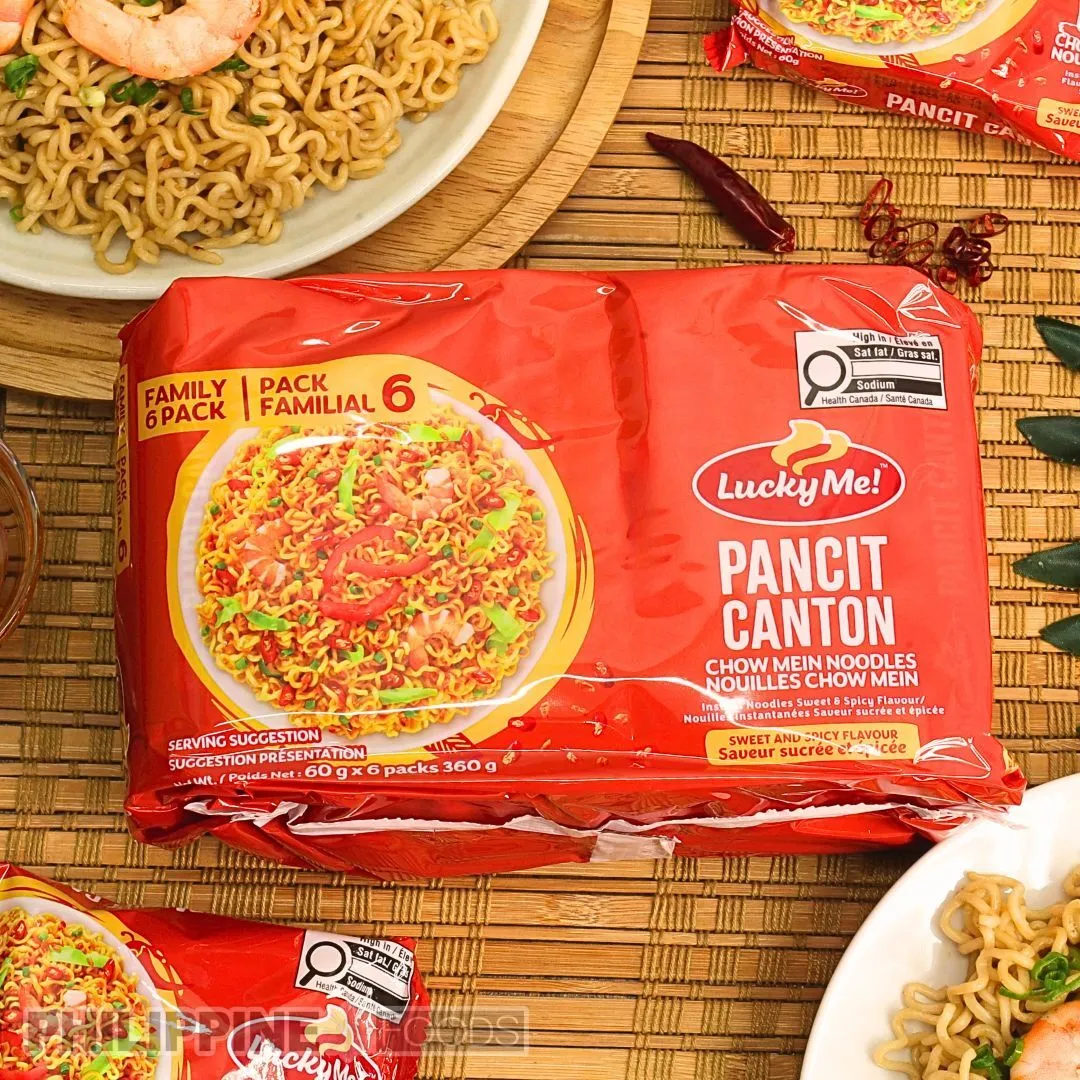 ラッキーミー インスタント パンシットカントン スウィートスパイシー 60g (6袋入りパック) 【LUCKY ME】