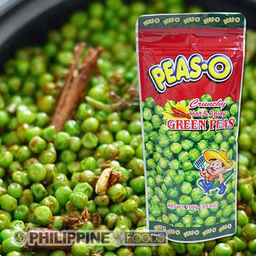 ピーズオー クランチー グリーンピース ホット アンド スパイシー 100g 【PEAS-O】