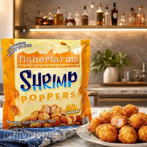 フィッシャーファームズ シュリンプポッパーズ チェダーチーズ味 210g【FISHER FARMS】
