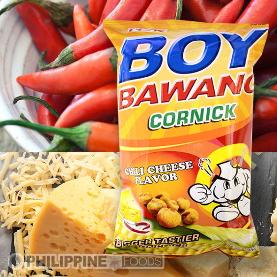 ボーイバワン (フライドコーンスナック)  チリチーズ味 80g【BOY BAWANG】