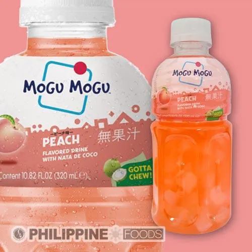 モグモグ ナタデココ ドリンク ピーチ味 320ml【MOGU MOGU】