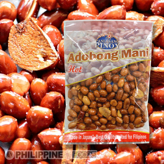 アドボンマニ (ピーナッツの味付け煎りスナック) ホット (辛口味) 100g 【ADOBONG MANI】 【国内製造】