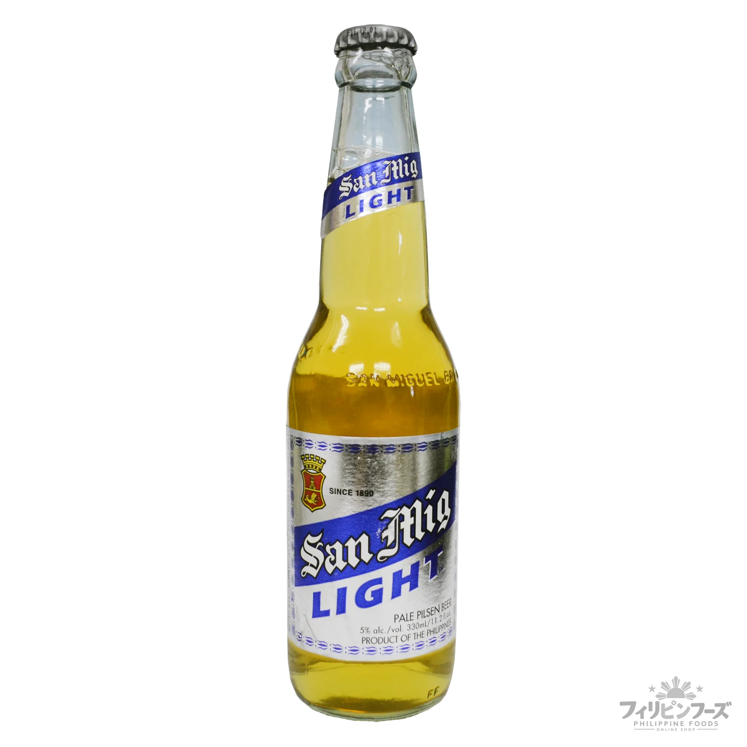 サンミゲル ライト ビール 330ml 瓶【SAN MIGUEL】 – フィリピンフーズ