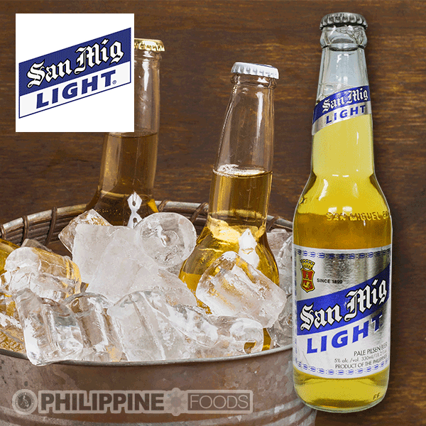 サンミゲル ライト ビール 330ml 瓶【SAN MIGUEL】 – フィリピン食品・食材の通販 <赤羽物産> フィリピンフーズ
