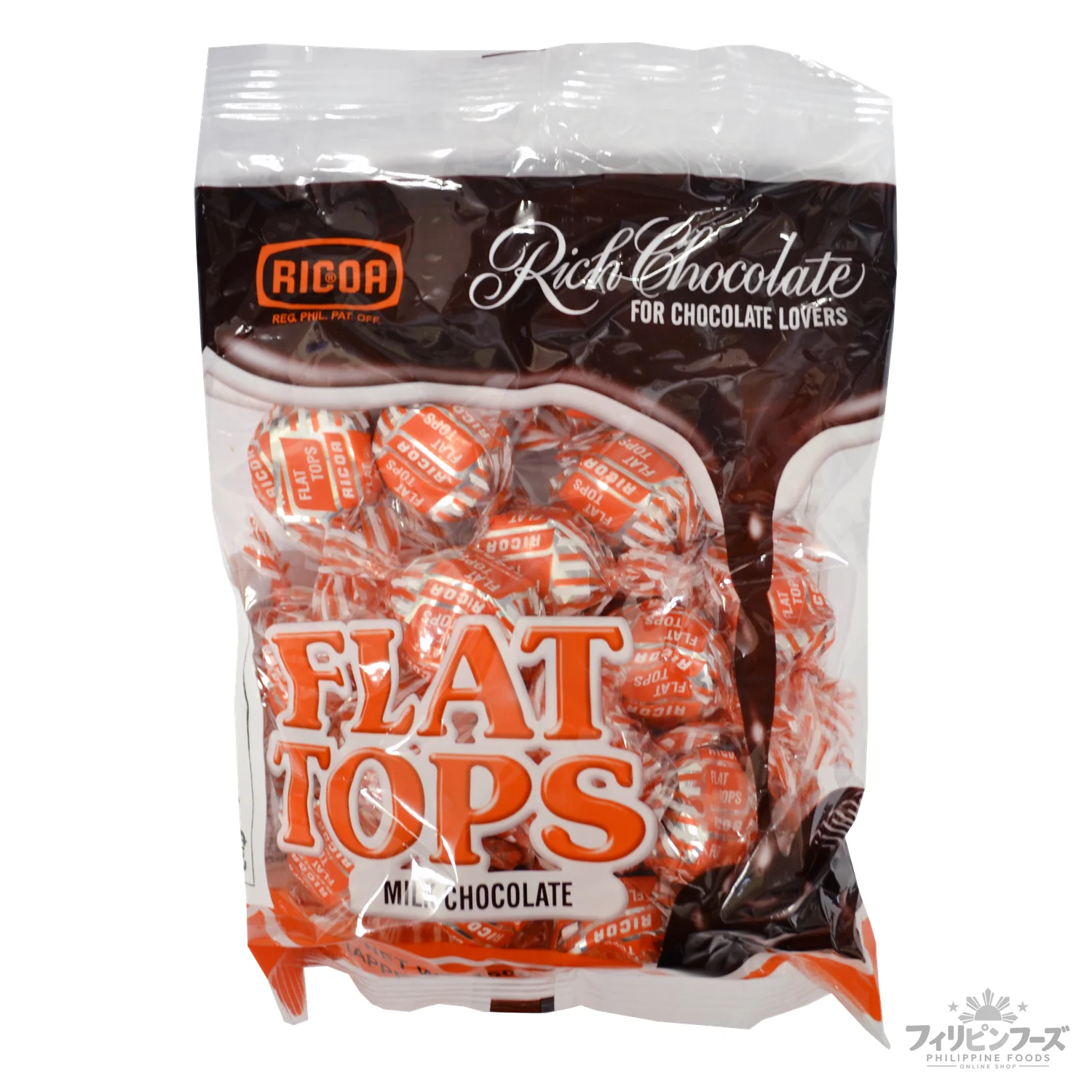 フラットトップス チョコレート 150g 【RICOA】