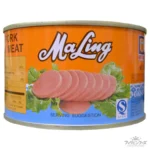 マリン(梅林) ランチョンミート （丸型缶） 397g 【MALING】