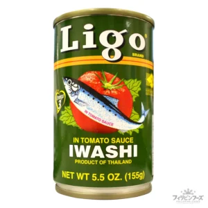 リゴ サーディン トマトソース (イワシのトマトソース漬け缶詰・グリーン・タイ製造) 155g 【LIGO】