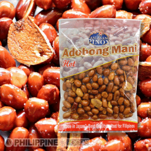 アドボンマニ (ピーナッツの味付け煎りスナック) ホット (辛口味) 100g 【ADOBONG MANI】 【国内製造】