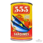 555 サーディンズ トマトソース チリ 155g  【555】