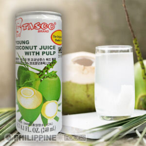 タスコ ヤング ココナッツ ジュース ウィズ パルプ (スリム缶) 240ml 【TASCO】