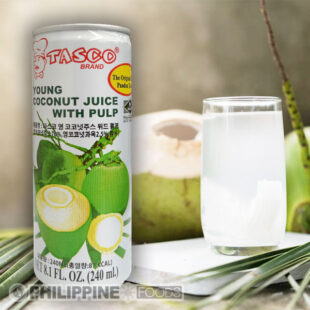 タスコ ヤング ココナッツ ジュース ウィズ パルプ (スリム缶) 240ml 【TASCO】