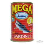 メガ サーディン (イワシのトマトソース漬け缶詰・レッド・辛口タイプ・フィリピン製造) 【MEGA】