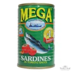 メガ サーディン  (イワシのトマトソース漬け缶詰・グリーン・フィリピン製造) 【MEGA】