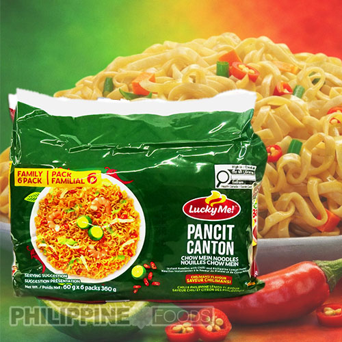 ラッキーミー インスタント パンシットカントン チリマンシー 60g (6袋入りパック) 【LUCKY ME】