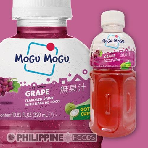 モグモグ ナタデココ ドリンク グレープ味 320ml【MOGU MOGU