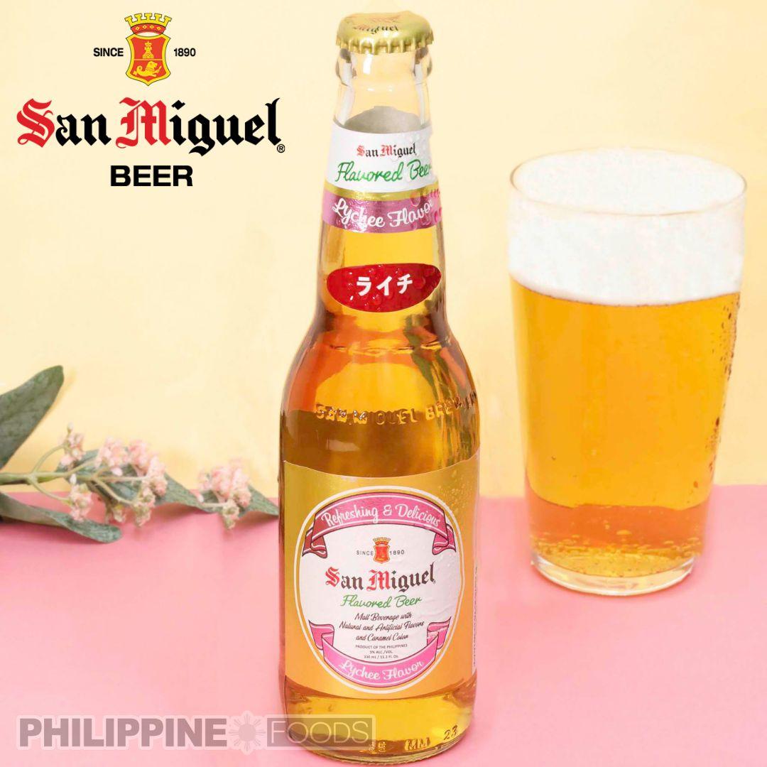 46014-サンミゲル フルーツ ビール ライチ 330ml 瓶【SAN MIGUEL】