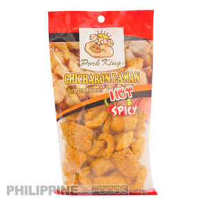 パンラサンピノイ ポークキング チチャロン ラマン ホット＆スパイシー 60g 脂身付き豚皮チップス【PORK KING】【国内製造】