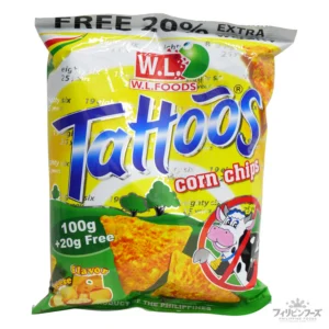 タトゥーズ コーンチップス チーズ味 120g 【TATOOS】