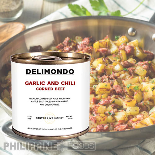 デリモンド ガーリックチリ コーンビーフ 175g 【DELIMONDO】