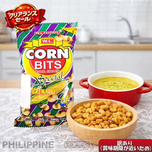 【クリアランスセール】コーンビッツ チキン味 70g 【CORN BITS】