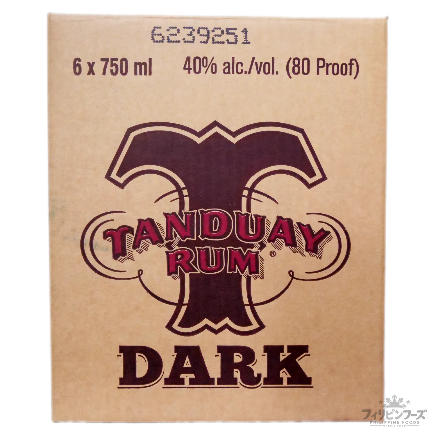 タンドゥアイ ラム酒 ダーク 40% 750ml 瓶【TANDUAY】 – フィリピンフーズ